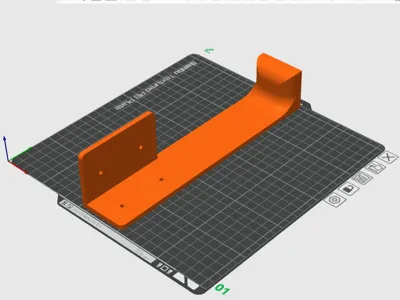 Support for Ikea Lack table for wall stabilization