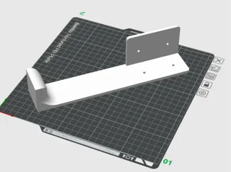 Stütze Ikea Lack Tisch links