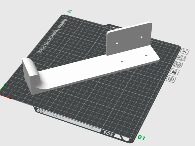 Stütze Ikea Lack Tisch links