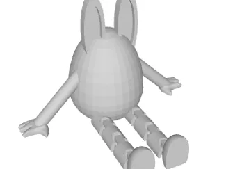 Articulated Easter Egg w/ Ears