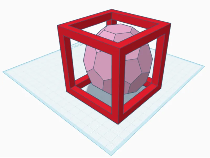 Ball in a cube