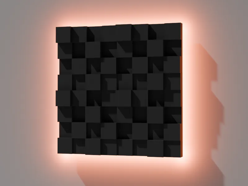 Decorative modular wall panels with LEDs