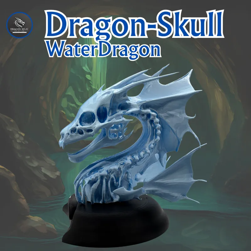 Water Dragon Skull / Wasser Drache Schädel