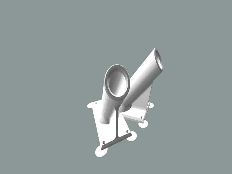 Double flag holder
