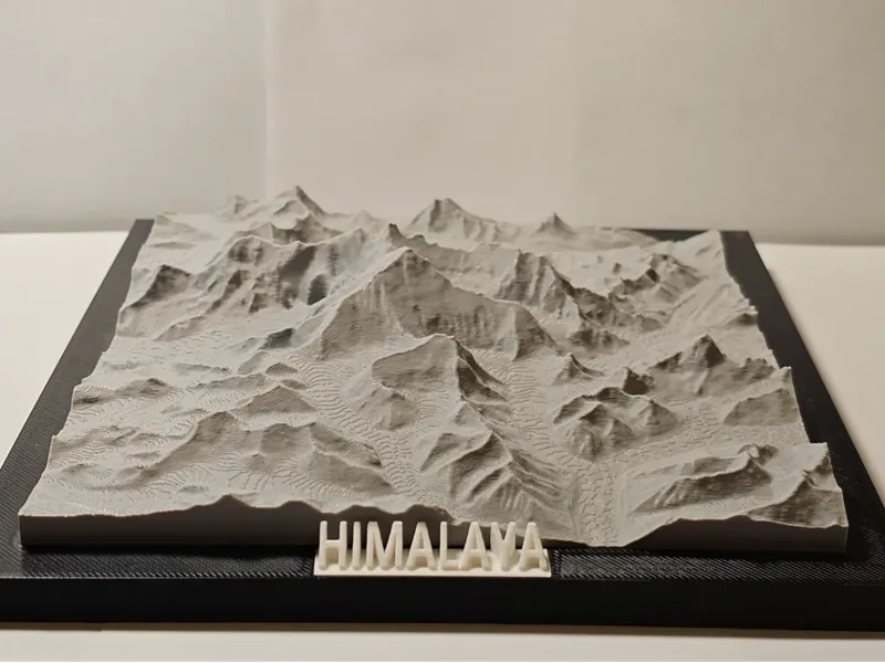 Himalaya 喜马拉雅山，包含了珠穆朗玛峰和洛子峰，一览众山小些列