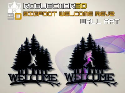Welcome to Bigfoot Country Wall-Art Signs - V3