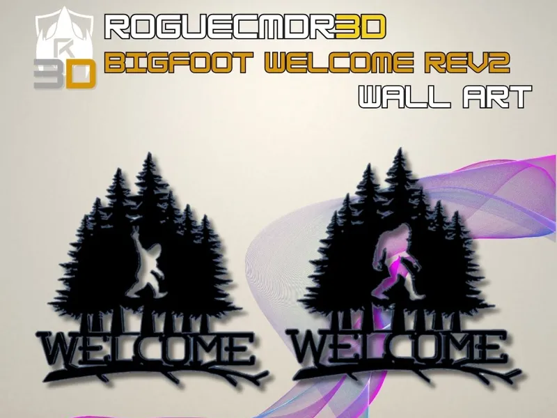 Welcome to Bigfoot Country Wall-Art Signs - V3