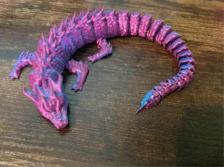 3D printed eastern themed dragon