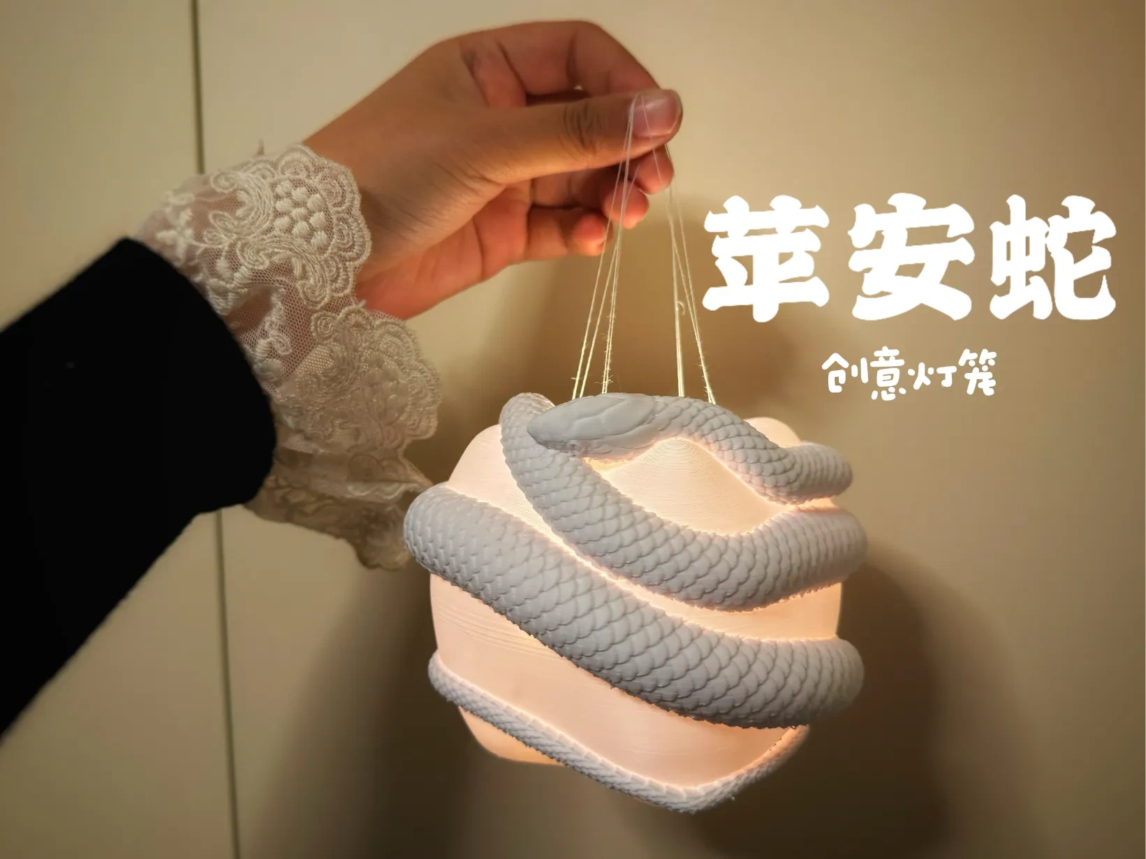 苹安蛇创意灯笼