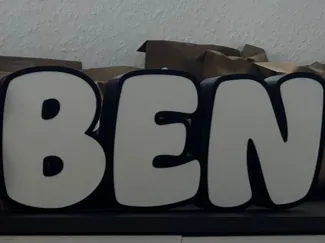 BEN 3D Namenslampe