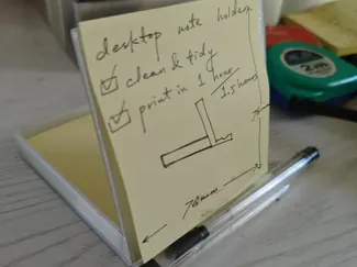 桌面便签架 / desktop note holder