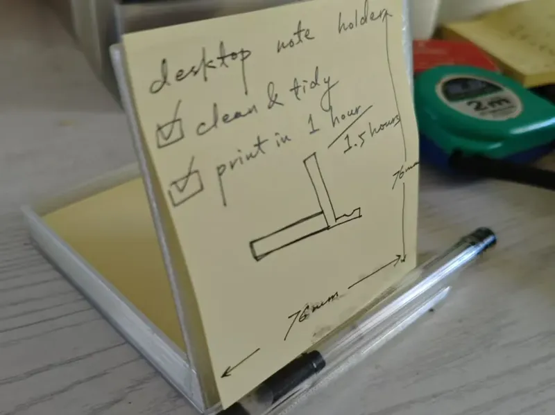 桌面便签架 / desktop note holder