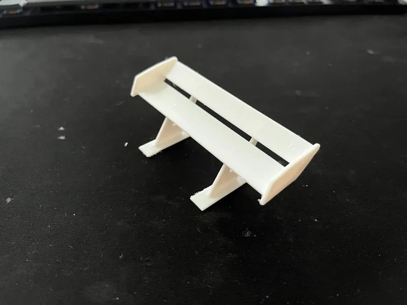 Mini car spoiler dual wings