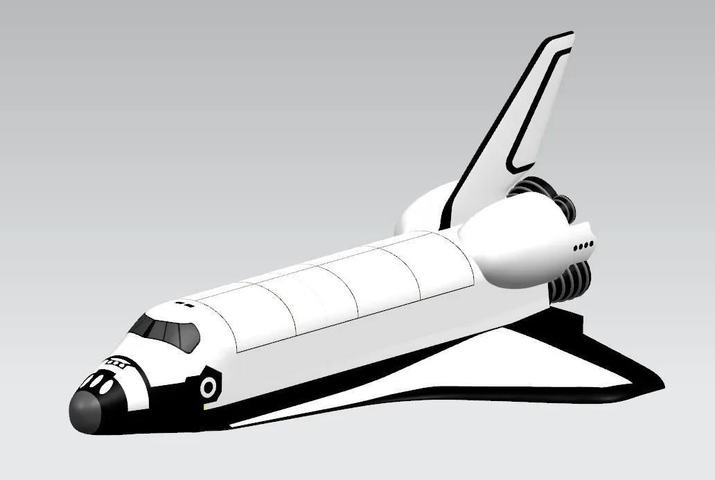 Space Shuttle Separable Printing by nsht MakerWorld: Download Free 3D ...