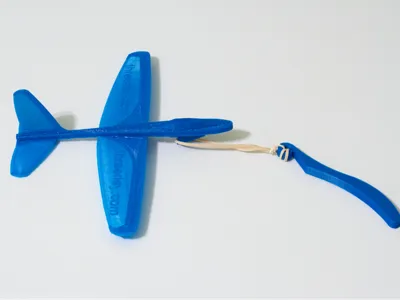Rubber band airplane