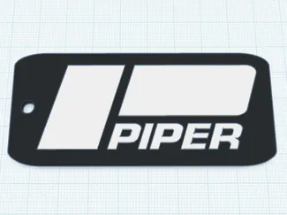 Piper Logo Key Chain 