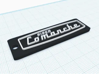Piper Comanche key chain 