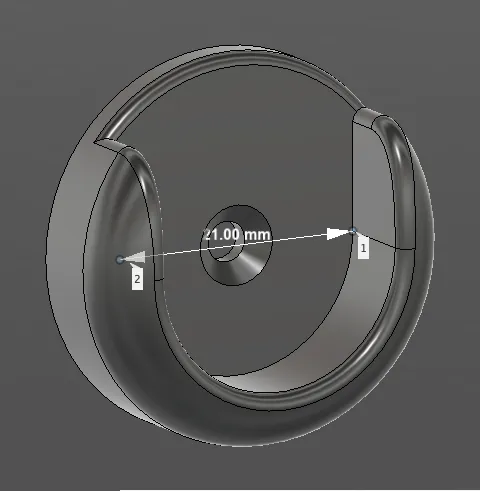 Curtain rod holder 21mm