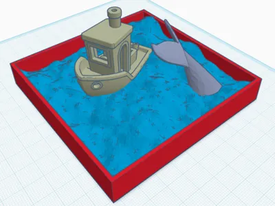 Benchy At Sea Display Stand