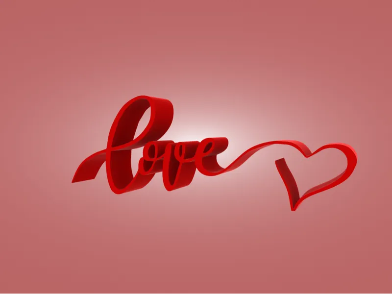 Love & Heart Sculpture