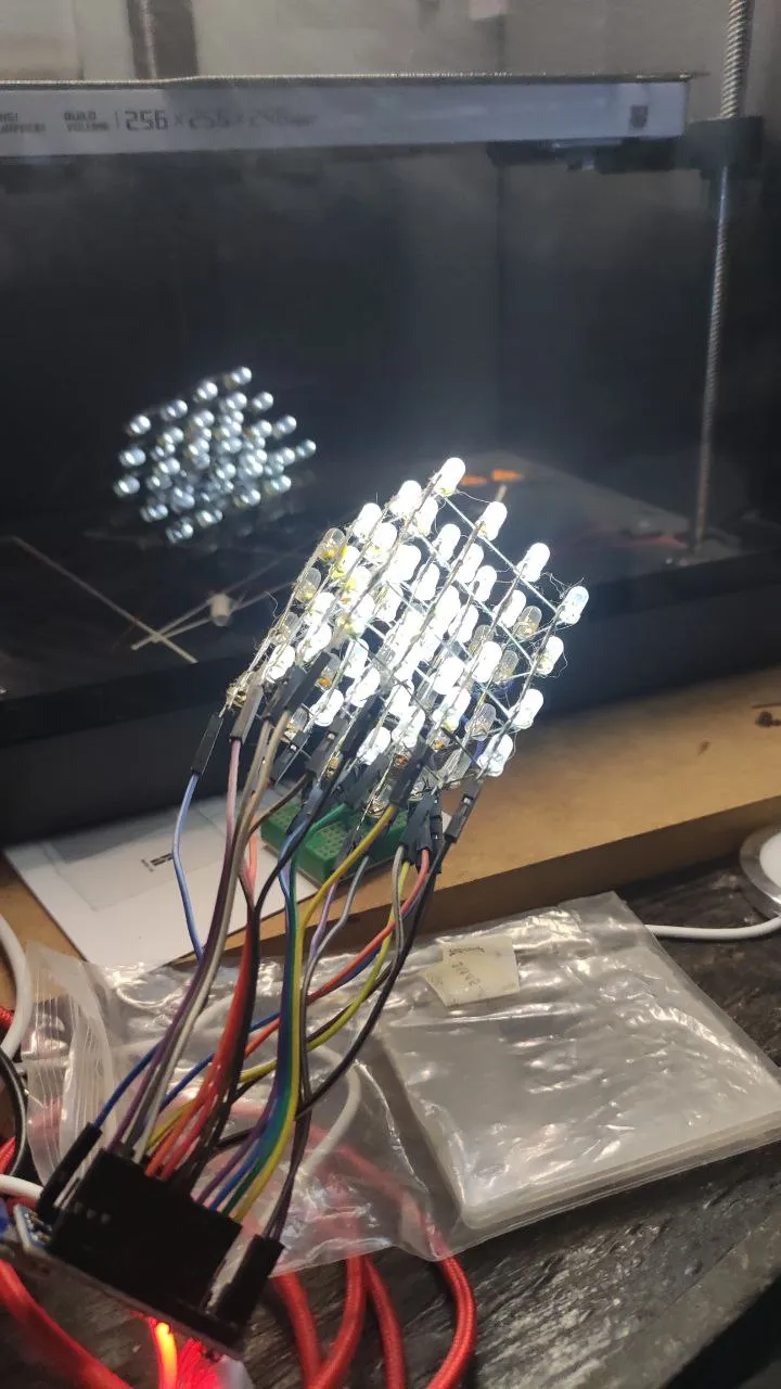 Led Helper 4x4x4 LED cube soldering helper by Agania Whitewolf ⭐⭐⭐⭐⭐ - MakerWorld