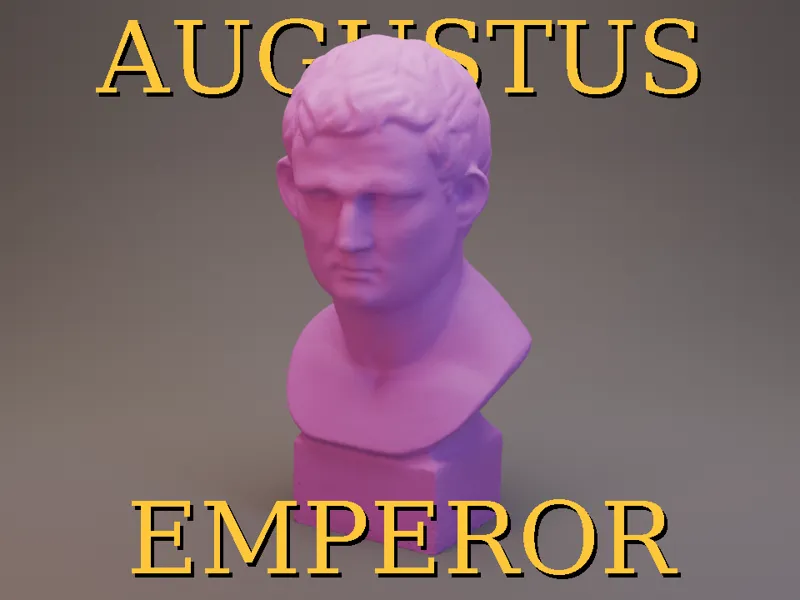 Augustus roman emperor statue