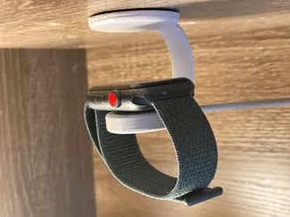 suspended apple watch charging dock