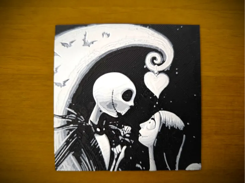 Gothic Love: Jack and Sally Under the Moon