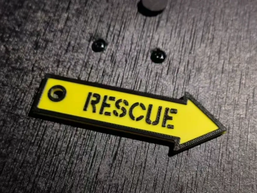 Aviation-themed Keychain 【RESCUE】 by Keychain cottage - MakerWorld