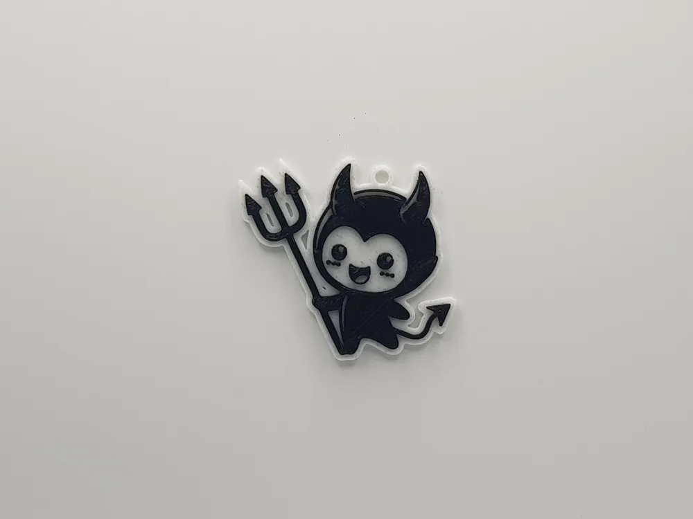 Cute Devil Keychain by FC2M3D - MakerWorld