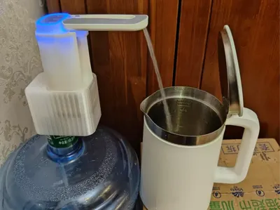 Water dispenser pump extension accessory