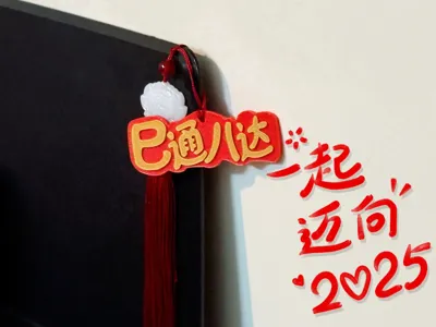 Year of the Snake, all systems go, together towards the 2025 listing. Dual-color printing yields superior results, taking only 26 minutes.