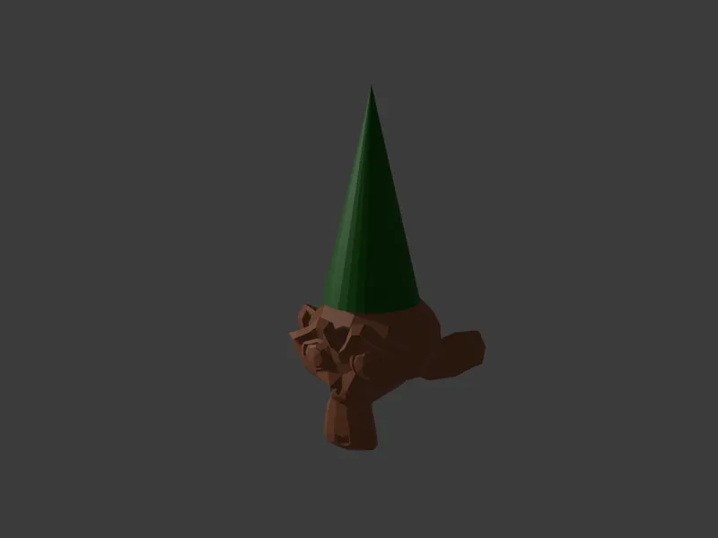 Monkey head with hat