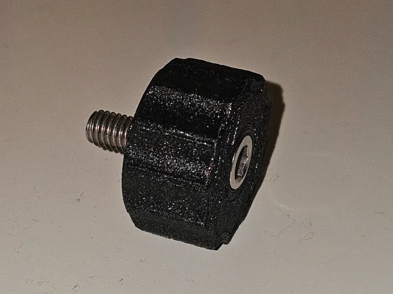 Simple  knob for m6 hex socket screw