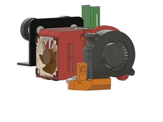Compact E3DV6 Creality CR10 with air flow improve