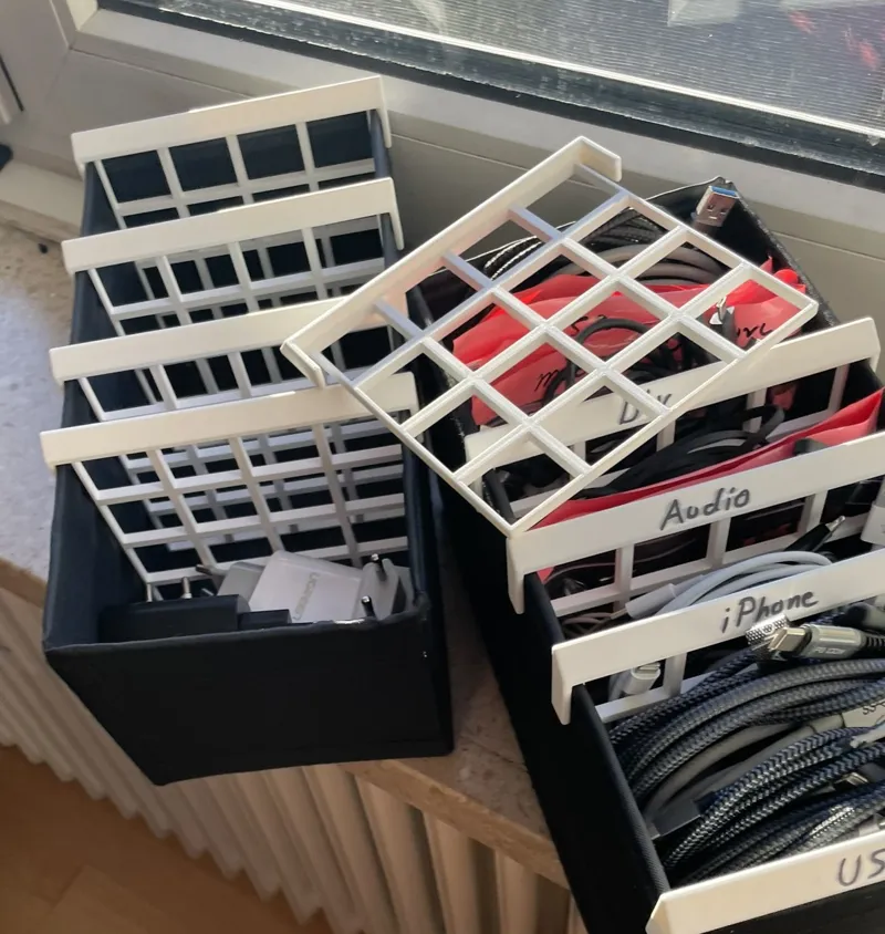 Ikea Skubb Partition wall - Cable Mgmt
