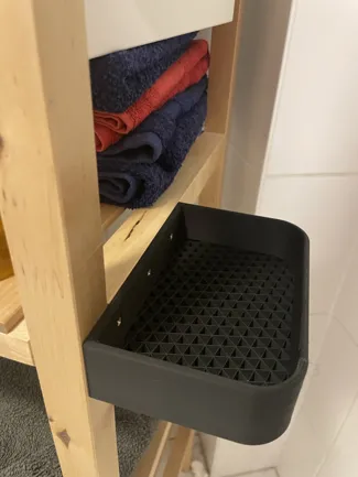 Small Dustfree Bathroom Shelf