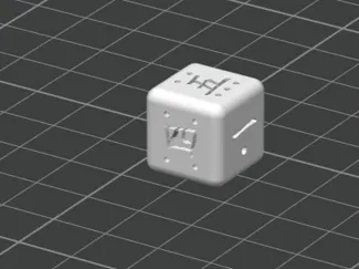 Dice with Chinese numbers