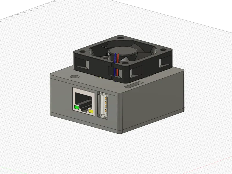 Case Orange Pi Zero with 40x40 mm fan