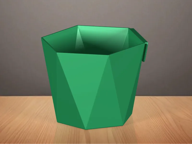 Hexagon flower pot
