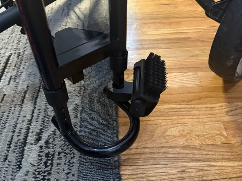 CaddyTek Golf Push Cart-Clicgear Shoe Brush Mount