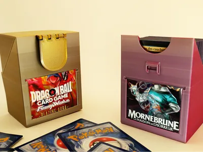 Print-in-place Trading Card Game Deckcase
