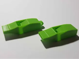 Loud whistle with and without keyring
