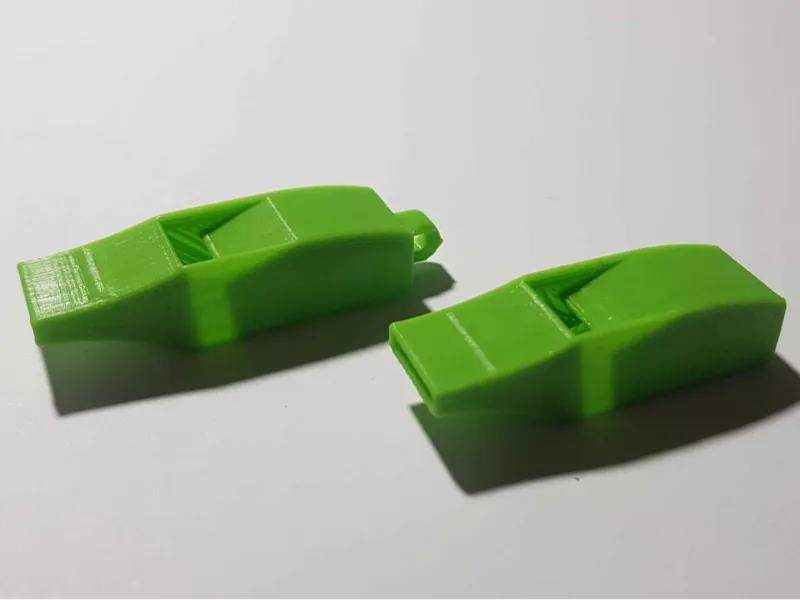 Loud whistle with and without keyring