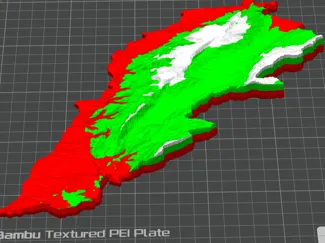Lebanon Topographic Map