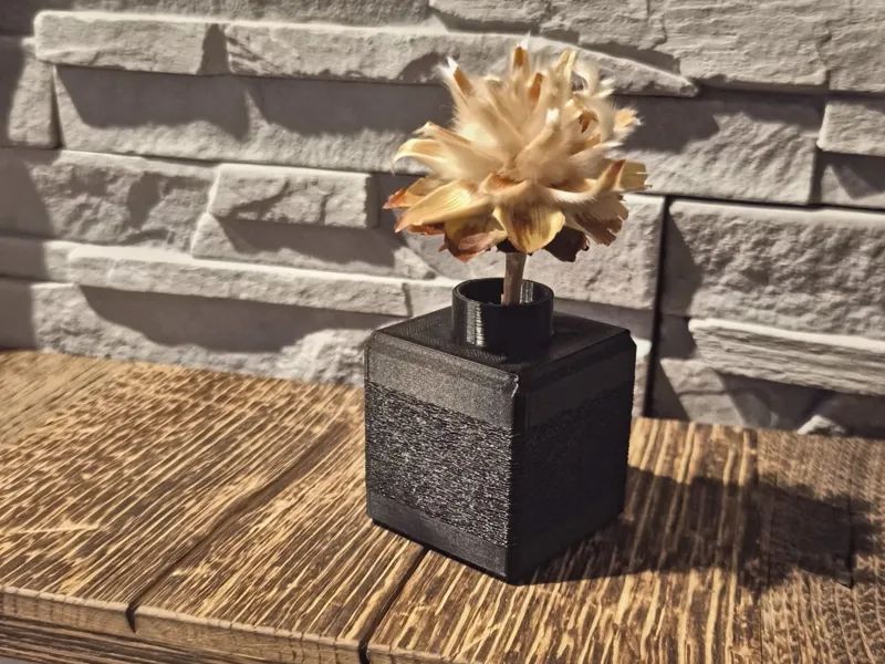 Vase Eckig Fuzzy Skin