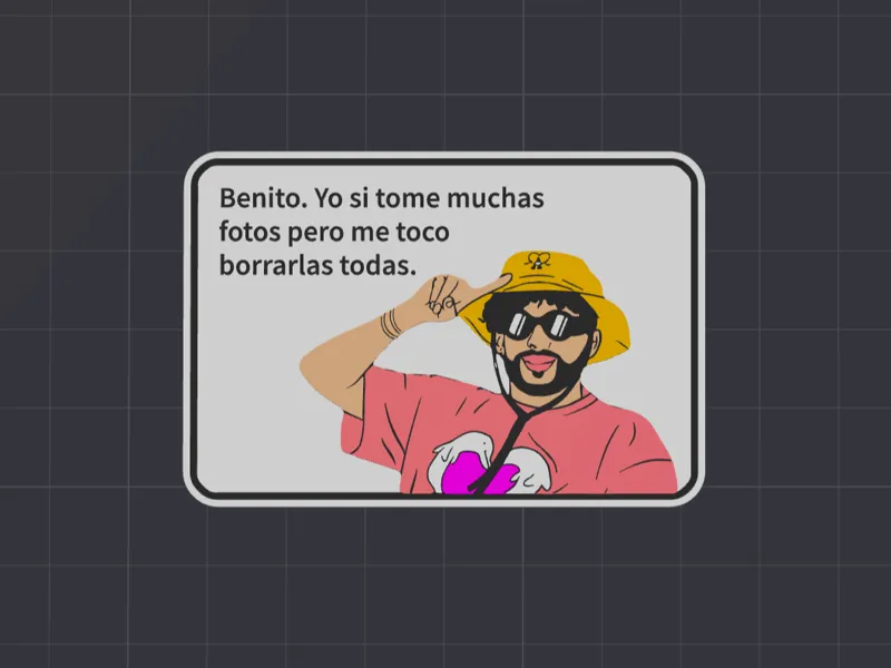 Bad bunny letrero desamor