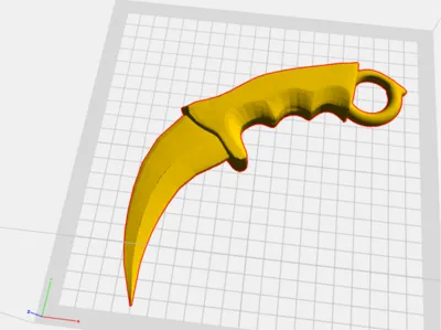 3D printed knife