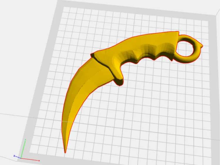 3D printed knife