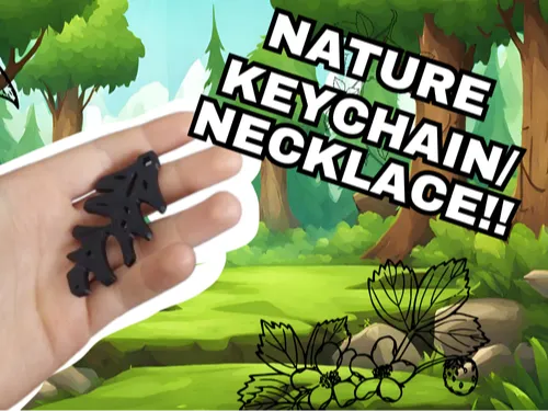 nature keychain/necklace